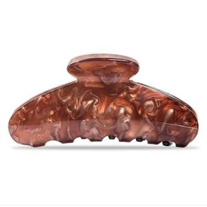 KITSCH Eco-Friendly Marble Claw Clip - Brunette